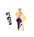 頑張る巫女お姉さん  HG 5（個別スタンプ：3）