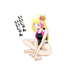 頑張る巫女お姉さん  HG 5（個別スタンプ：5）