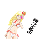 頑張る巫女お姉さん  HG 5（個別スタンプ：15）