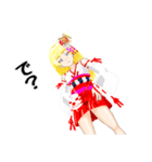 頑張る巫女お姉さん  HG 5（個別スタンプ：22）