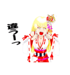 頑張る巫女お姉さん  HG 5（個別スタンプ：25）