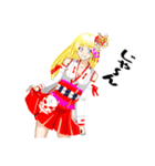 頑張る巫女お姉さん  HG 5（個別スタンプ：28）