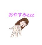 毎日優しい女の子のスタンプ（個別スタンプ：18）