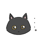 黒猫かぐら イラストスタンプ（個別スタンプ：18）