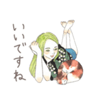 猫と女の子の大人かわいいスタンプ by Kie（個別スタンプ：23）