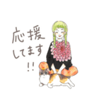 猫と女の子の大人かわいいスタンプ by Kie（個別スタンプ：27）