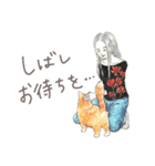猫と女の子の大人かわいいスタンプ by Kie（個別スタンプ：35）