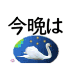 大きな文字で 挨拶 気遣い日常会話（個別スタンプ：3）