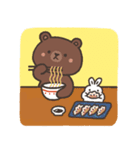 ほこり バニー と BROWN ＆ FRIENDS（個別スタンプ：9）