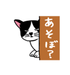 ちょっとだけ目つきの悪いネコ（個別スタンプ：10）