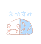 ゆる〜いねこちゃん。(白ver.)（個別スタンプ：2）