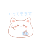 ゆる〜いねこちゃん。(白ver.)（個別スタンプ：3）