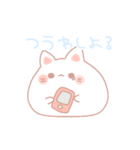 ゆる〜いねこちゃん。(白ver.)（個別スタンプ：17）