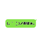 ふきだし顔文字（個別スタンプ：2）