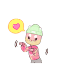 可愛いピンクライちゃん（個別スタンプ：10）