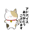 丁寧で褒め上手な三毛猫ちゃん（個別スタンプ：10）