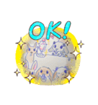 うさぎのルカ よく使うスタンプ(ネザー)（個別スタンプ：22）