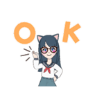 高校生になった人間ラブちゃん（個別スタンプ：2）