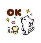 しろねこ♡梅雨から夏♡気持ちを伝えよう（個別スタンプ：21）
