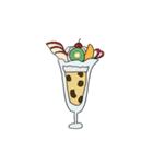 ゆるいふわふわモチーフ（個別スタンプ：3）