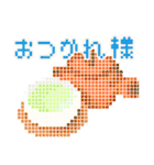 ドット絵♬ペンギンと夏の風物詩（個別スタンプ：6）