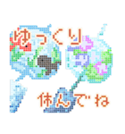 ドット絵♬ペンギンと夏の風物詩（個別スタンプ：21）