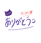 日常で使いやすいシンプルフレーズ(紫色)（個別スタンプ：5）