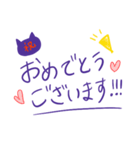 日常で使いやすいシンプルフレーズ(紫色)（個別スタンプ：38）