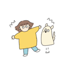 おんなのことワンコ（個別スタンプ：40）