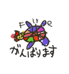 【日常敬語】5さいが描いたゆるかわ絵1（個別スタンプ：7）