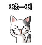 猫ねこにゃんこ その2（白黒）驚怒哀楽（個別スタンプ：39）