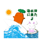 日本の夏を楽しむウサギ男爵（個別スタンプ：24）