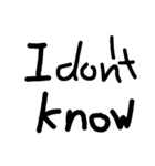 素朴な文字（個別スタンプ：2）
