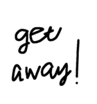 素朴な文字（個別スタンプ：3）