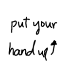 素朴な文字（個別スタンプ：4）