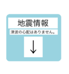 地震速報スタンプ2（個別スタンプ：3）