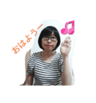 黒髪おとな女子2（個別スタンプ：1）