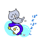 灰色キャットのオノマトペ【猫】（個別スタンプ：16）