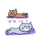 灰色キャットのオノマトペ【猫】（個別スタンプ：34）