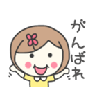 ボブヘア女の子スタンプ（個別スタンプ：22）