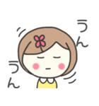 ボブヘア女の子スタンプ（個別スタンプ：23）