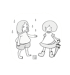中性的ガールズスタンプ（個別スタンプ：5）