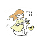 中性的ガールズスタンプ（個別スタンプ：13）