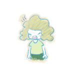 中性的ガールズスタンプ（個別スタンプ：32）