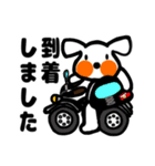 犬 外出 毎日 移動中 到着 参上 連絡（個別スタンプ：12）