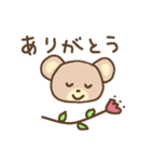 黄色い長靴のクマのマロ(夏）（個別スタンプ：4）