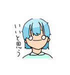 まぬけ顔の女の子1（個別スタンプ：1）