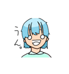 まぬけ顔の女の子1（個別スタンプ：5）