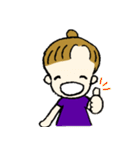 チワワとおだんごヘアの女の子♪日常（個別スタンプ：23）