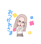 スクールガール♡（個別スタンプ：4）